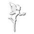 Pretty Silhouette Fairy Die / Suaje de Hada Descontinuado Frantic Stamper
