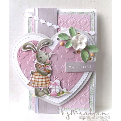 Butterflies Embossing Folder / Folder de Grabado de Mariposas Descontinuado Marianne design