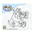 Huggy Bear Stamp / Sello de Oso y Niña Sellos Nellie Snellen