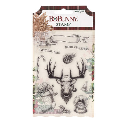 Christmas Treasures Stamps / Sellos de Tesoros Navideños Descontinuado BoBunny