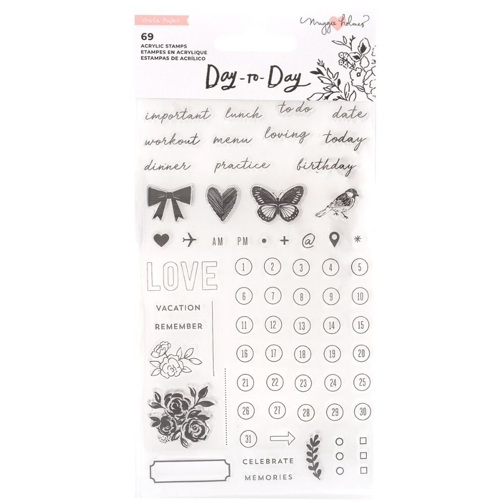 Day-To-Day Planner Clear Stamp Set / Sellos para Agendas Sellos Maggie Holmes