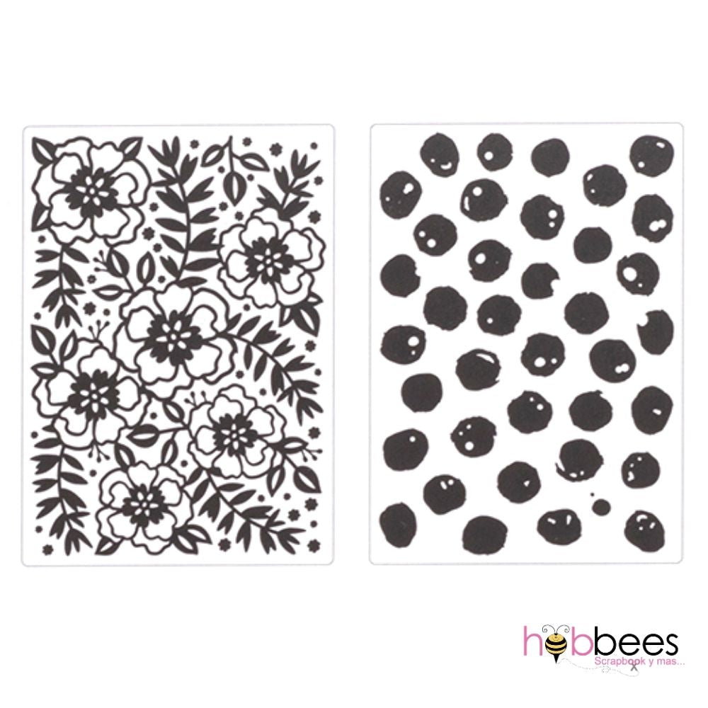 Embossing Folder Let's Wander / Folder de Grabado Florales Folders de Grabado Vicki Boutin