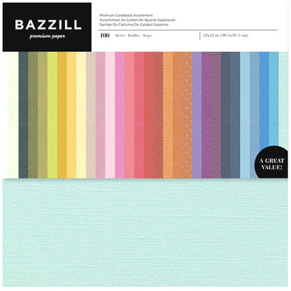 Premium Cardstock Value Pack / 100 Hojas de Cartulina Premium Descontinuado Bazzill