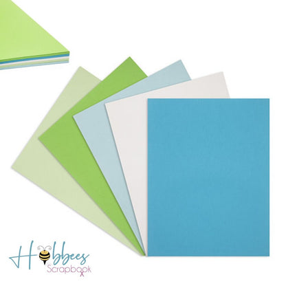 Minty Fresh Cardstock  / 50 Hojas de Cartulina Menta Fresca T. Carta Descontinuado Core&