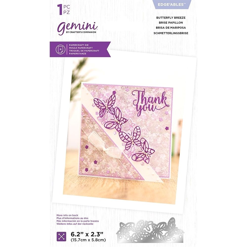 Butterfly Breeze Edge Die / Suaje de Borde de Mariposas Descontinuado Crafter&