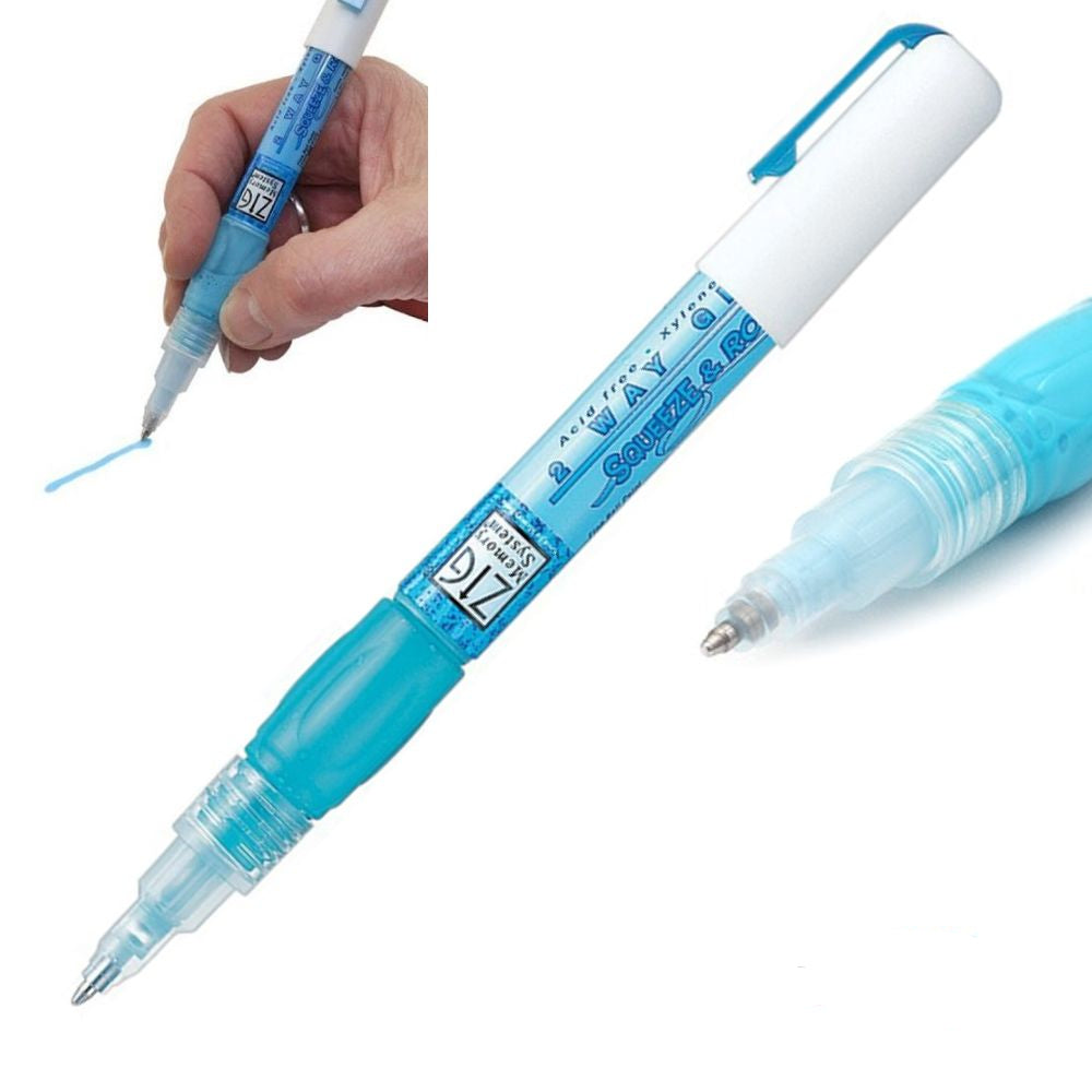 2 Way Glue Squeeze and Roll / Marcador de Pegamento Tipo BolÃgrafo Adhesivos / Pegamentos Zig Memory System