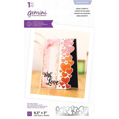 Heart Confetti Edge Die / Suaje de Borde de Confetti de Corazones Dados de Corte / Suajes / Troqueles Crafter&
