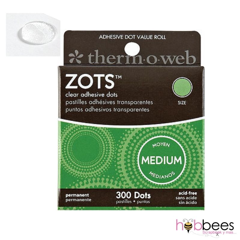 Zots Clear Adhesive Dots / Adhesivo Transparente en Puntos