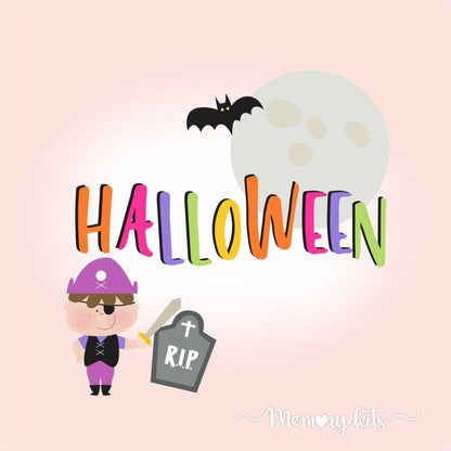 Kit de Papel Cartulina Halloween Descontinuado Memory Kits