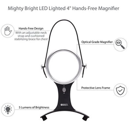 Magnification Led Light / Luz Led con Aumento Descontinuado Mighty Bright