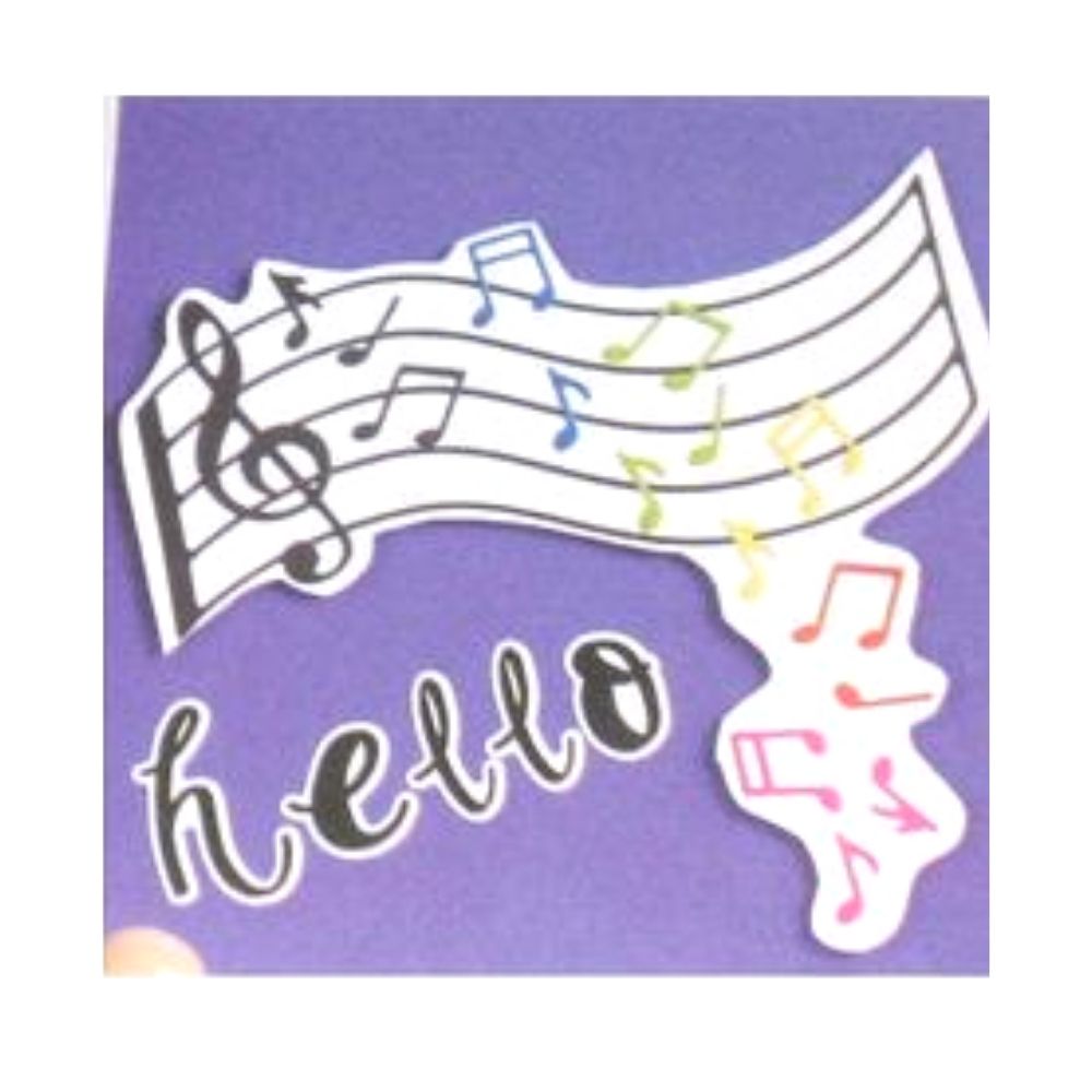 Staffs &amp; Notes Die / Suaje Notas Musicales descontinuado Darice