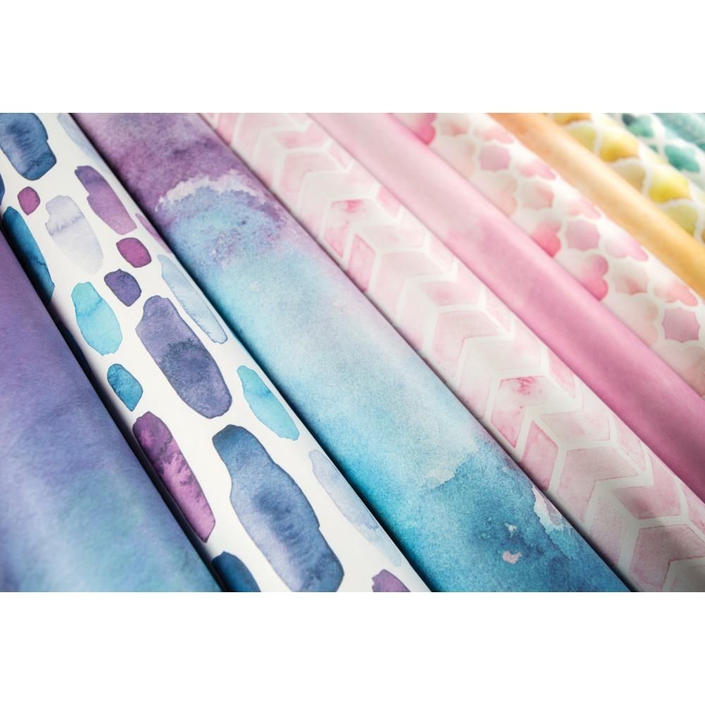 Watercolours Paper Pack / Block Papel Doble Cara Acuarelas 6" Papel Craft Consortium