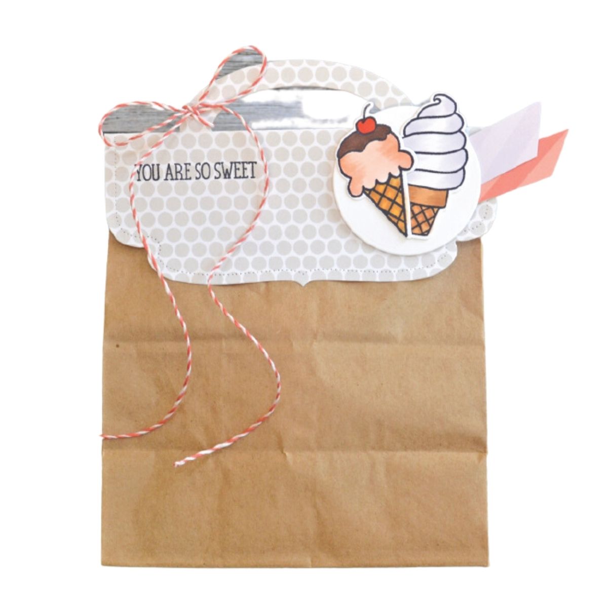 Large Treat Topper die / Suaje de corte para decorar Bolsas Grande Dados de Corte / Suajes / Troqueles Avery Elle