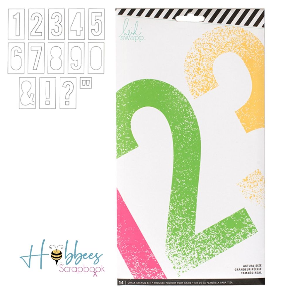 Numbers Stencils / Esténciles de Números Grandes Descontinuado Heidi Swapp