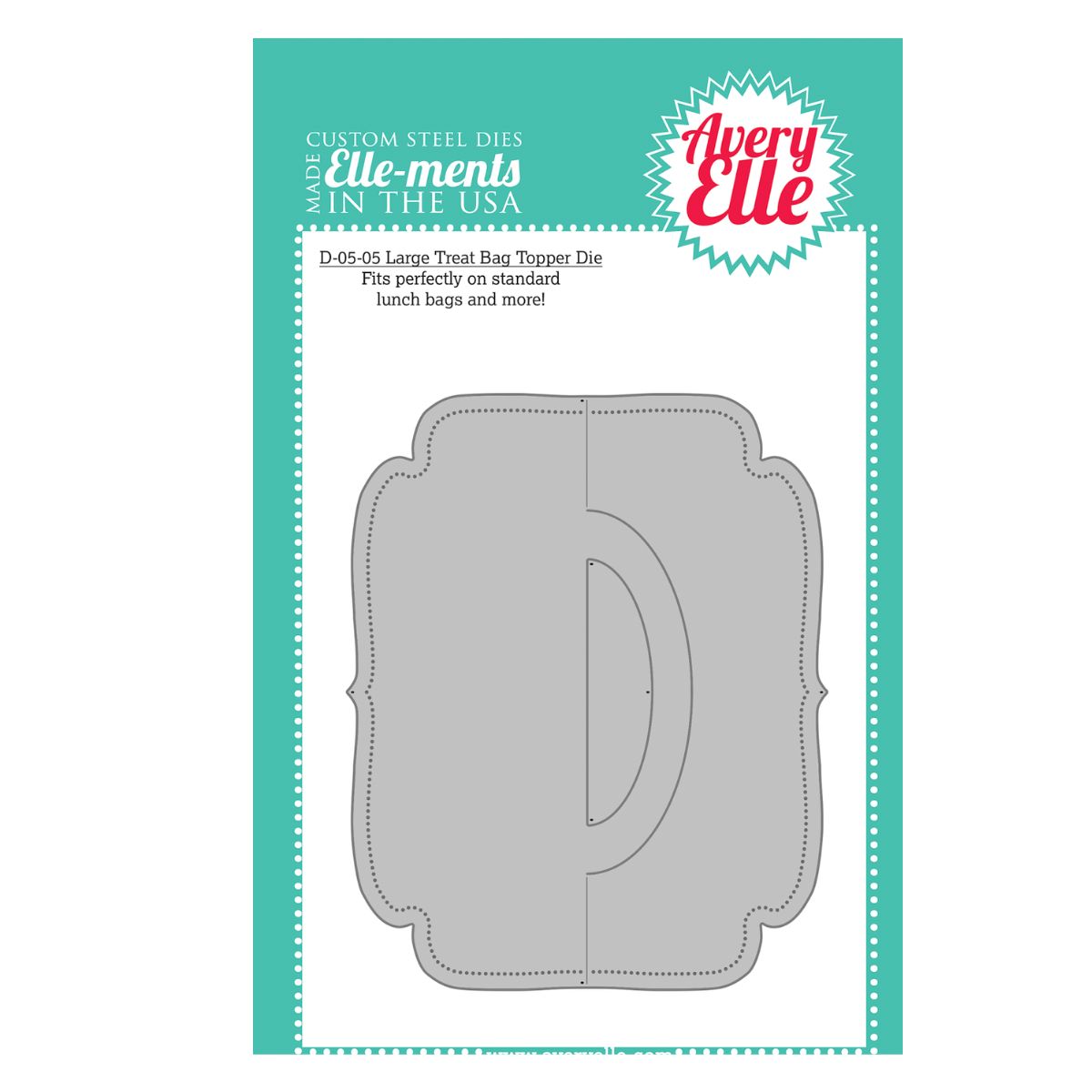 Large Treat Topper die / Suaje de corte para decorar Bolsas Grande Dados de Corte / Suajes / Troqueles Avery Elle