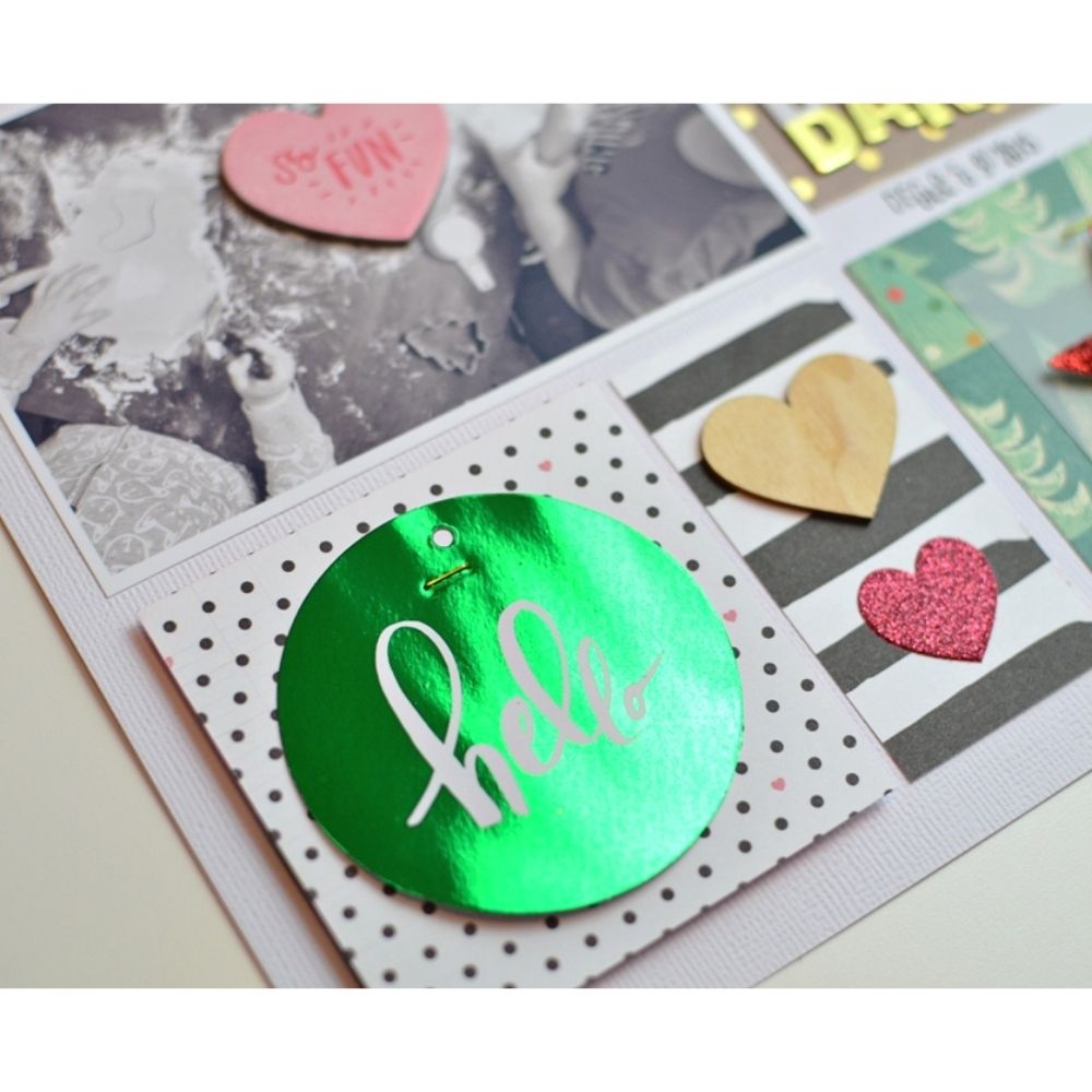 Minc Green Reactive Foil / Rollo de Papel Metalizado Verde Foil Heidi Swapp