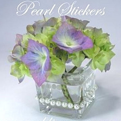 Flat Back Adhesive Silver Pearls / Medias Perlas Plateadas Adhesivas Descontinuado Darice