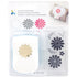 Punch & Stamp Set Flowers / Perforadora Y Sellos de Flor Descontinuado Momenta