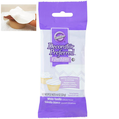 White Fondant 4.4 Oz / Fondant Blanco 124 g Descontinuado Wilton