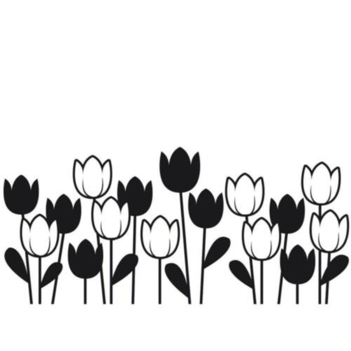 Embossing Spring Tulips / Folder de Grabado Tulipanes Descontinuado Darice