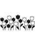 Embossing Spring Tulips / Folder de Grabado Tulipanes Descontinuado Darice