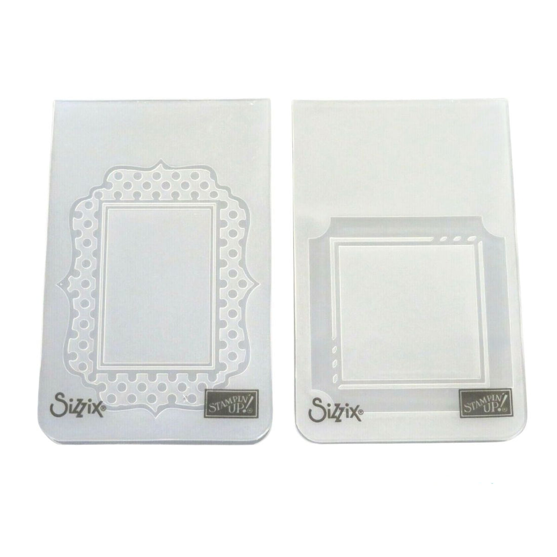 Fun Frames Embossing Folders / 2 Folders de Grabado de Marcos Decorados Folders de Grabado Stampin Up!