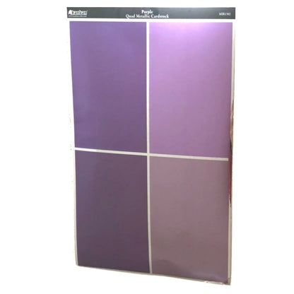 Cerise Quad Metallic Cardstock / Cartulina Metálica Morada Descontinuado Kanban