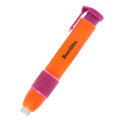 Goma para Borrar Retráctil Tipo Pluma  Barrilito