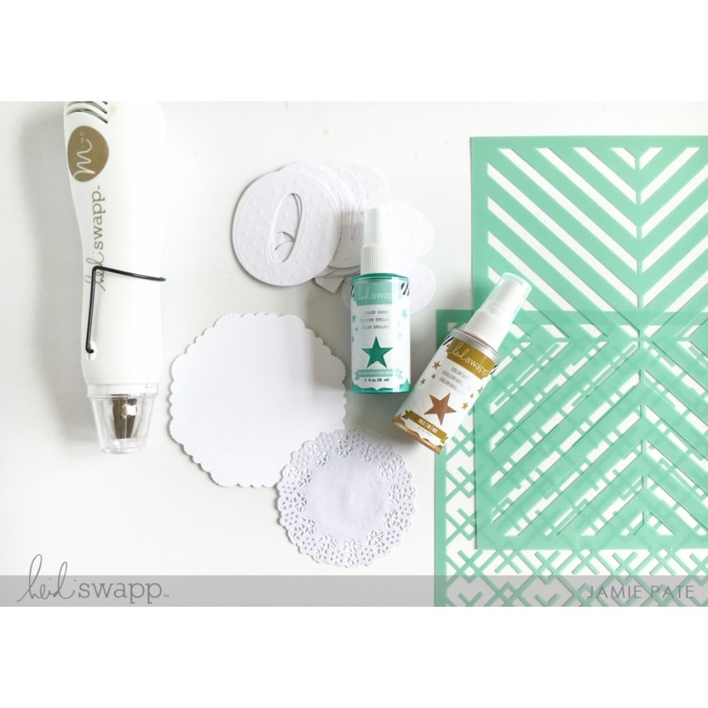 Color Shine Pack 2  / Kit de 6 Tintas en Spray con Brillitos  Heidi Swapp