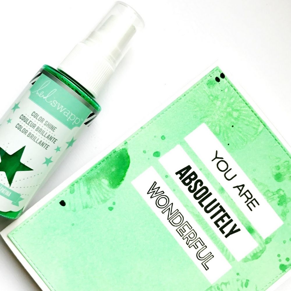 Color Shine Pack 5  / Kit de 6 Tintas en Spray con Brillitos Descontinuado Heidi Swapp