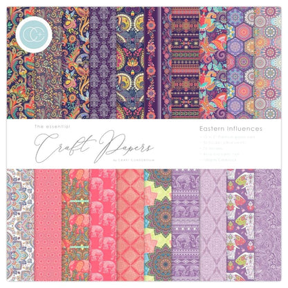 Eastern Influences Paper Pack / Block Papel Doble Cara Influencias Orientales Descontinuado Crafter&