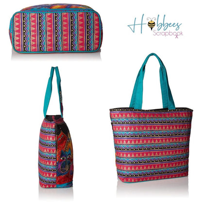 Shoulder Tote Zipper Top / Bolsa de Mano con Cierre Descontinuado Laurel Burch