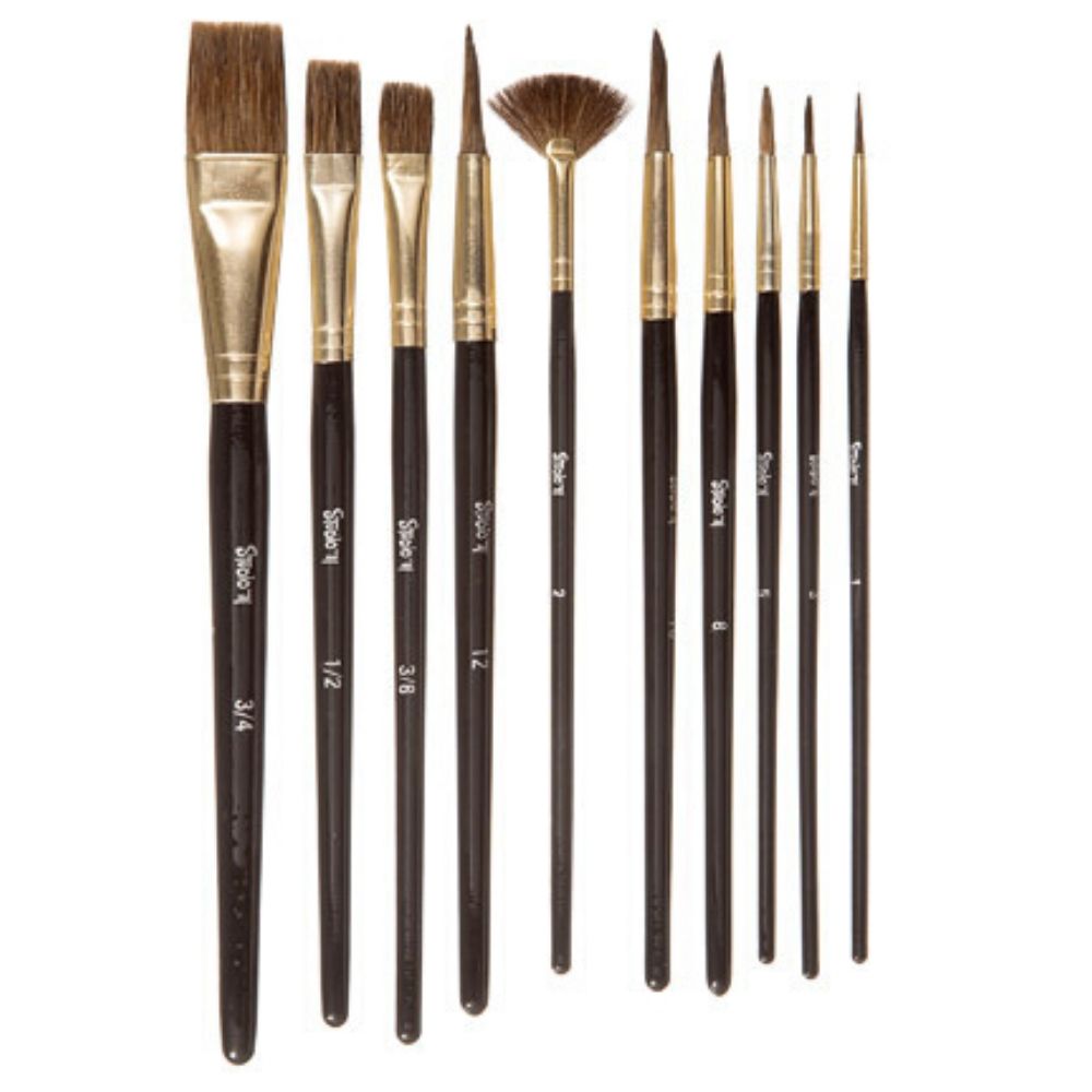 Studio 71 Natural Brush Set / Pinceles de Cerdas Naturales Descontinuado Darice