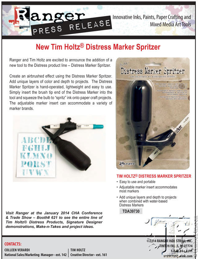 Distress Marker Spritzer / Aerografo Manual Descontinuado Ranger