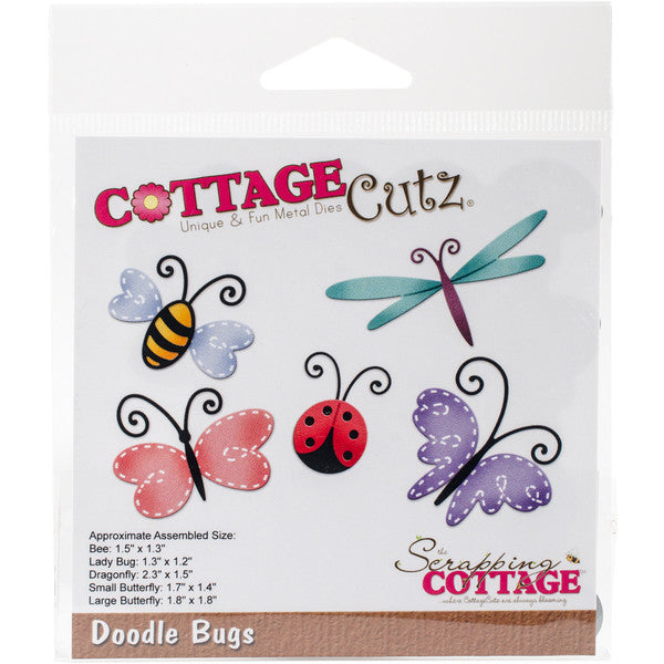 Doodle Bugs Die /  Suaje Insectos Descontinuado Cottage Cutz