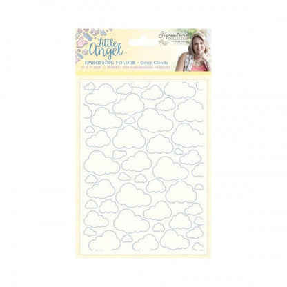 Dotty Clouds Embossing Folder/ Folder de Grabado de Nubes Descontinuado Crafter&