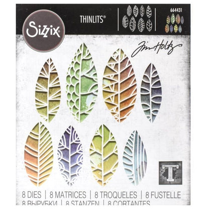 Thinlits Dies By Tim Holtz Cut-Out Leaves / Suajes de Hojas Descontinuado Sizzix