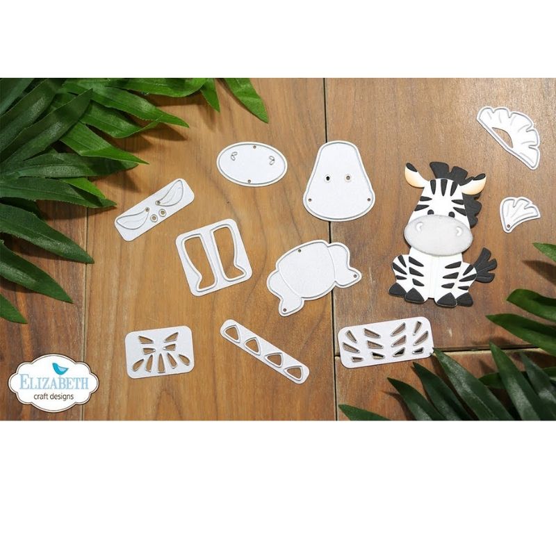 Zebra Die / Suaje de Corte Zebra Descontinuado Elizabeth Craft Designs