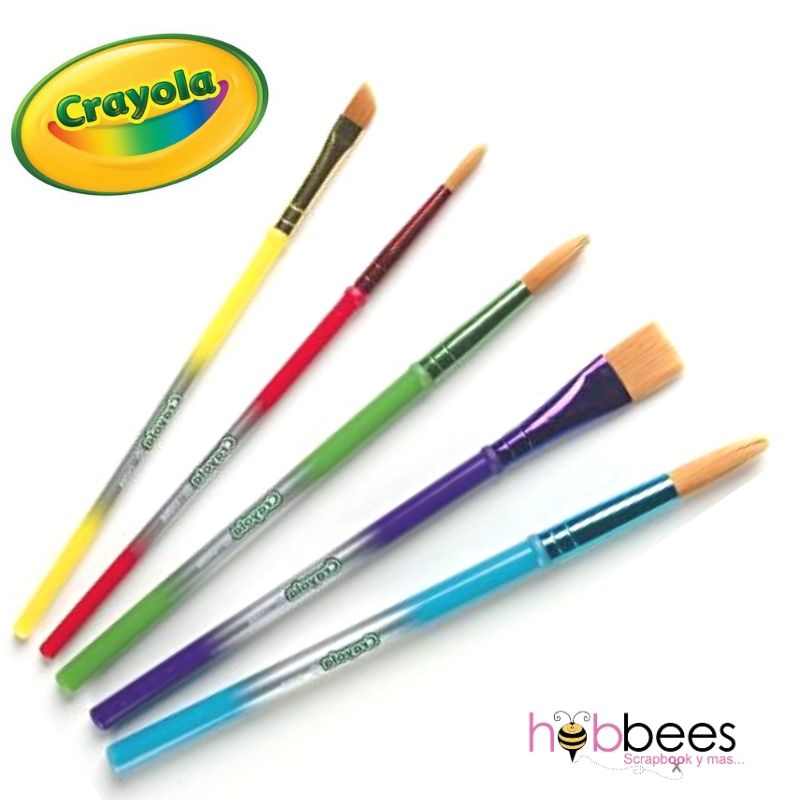 Art & Craft Brushes / Pinceles Pelo Natural Crayola
