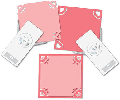 2 Pack King of Hearts Corner Punches / 2 Perforadoras de Esquinas decoradas Descontinuado Ek Success