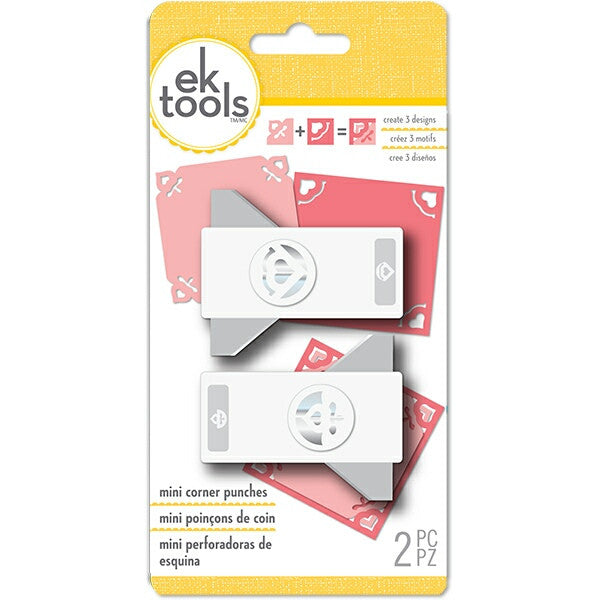2 Pack King of Hearts Corner Punches / 2 Perforadoras de Esquinas decoradas Descontinuado Ek Success