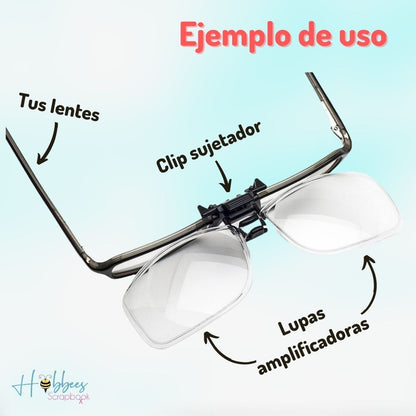 Eyeglass Clip Magnifier / Lupas con Clip para Lentes Herramientas Darice