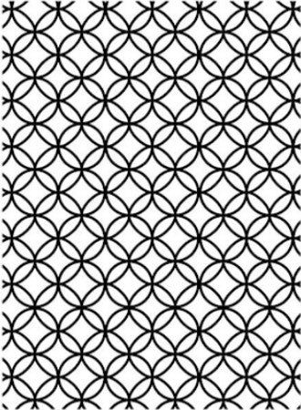 Embossing  Circle Interlock / Folder de Grabado Círculos Entrelazados Descontinuado Darice