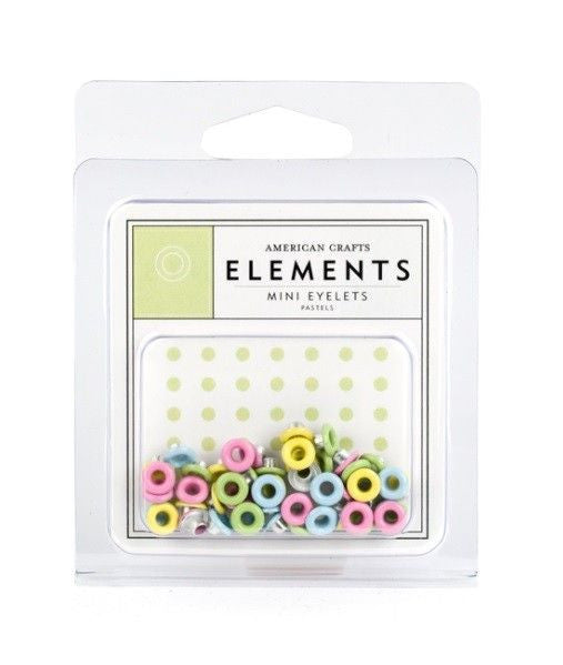 Eyelets Mini Pastels / Mini Ojllos Tonos Pasteles Descontinuado American Crafts