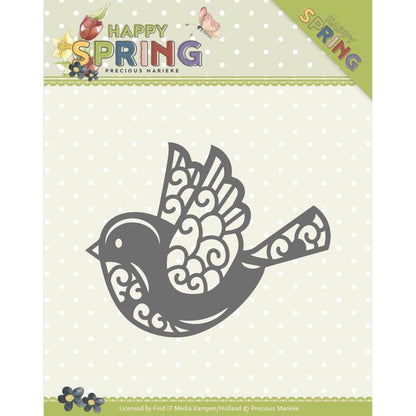 Bird, Happy Spring Die / Suaje de Pájaro Primaveral Descontinuado Precious Marieke