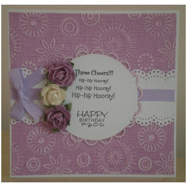 Folder de Grabado Grande / Embossalicious Flower Power 8" x 8" Descontinuado Crafter&
