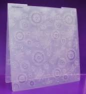 Folder de Grabado Grande / Embossalicious Flower Power 8" x 8" Descontinuado Crafter&
