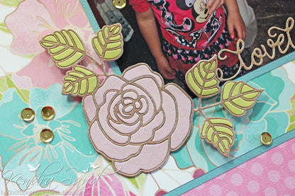 Beautiful Rose Die / Suaje de Rosa Abierta Descontinuado Frantic Stamper