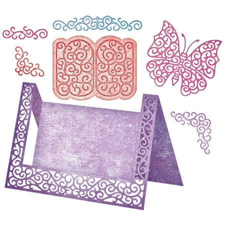 Fancy Step Card Kit / Suaje Kit de Decoración Descontinuado Cheery Lynn Designs