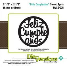 Feliz Cumpleaños Die / Suaje de Feliz Cumpleaños Descontinuado Die-versions